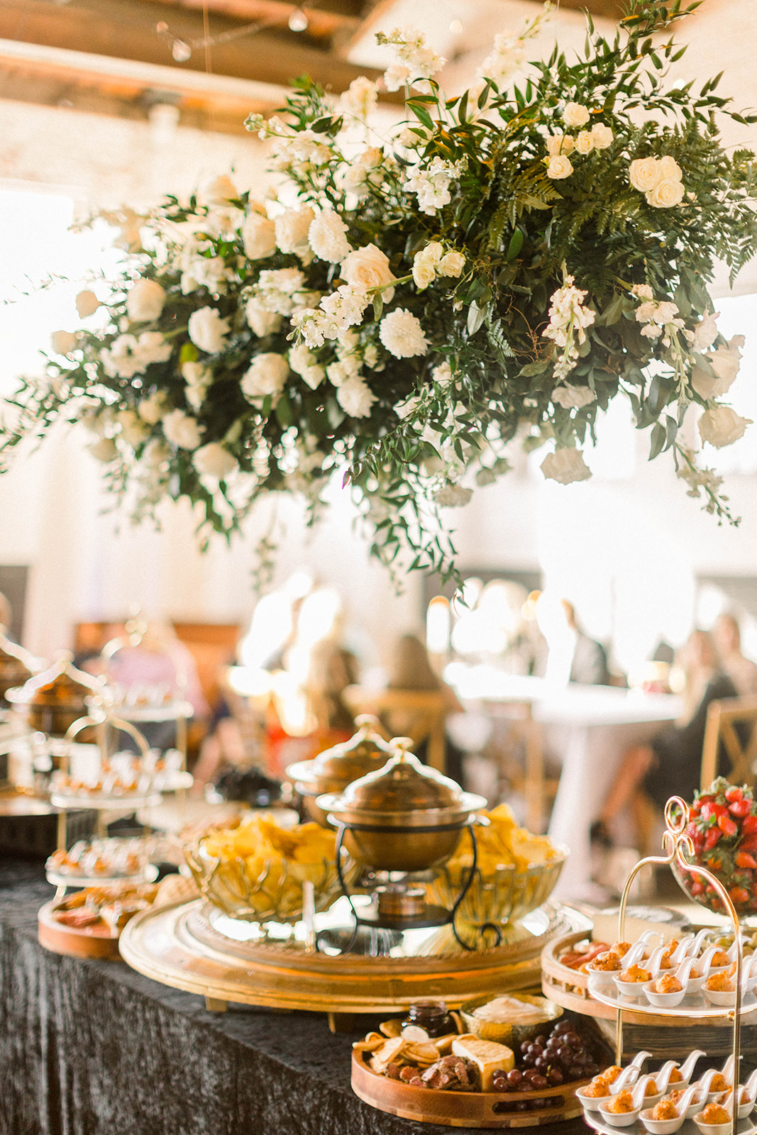 lush southern wedding celebration with florals and catering