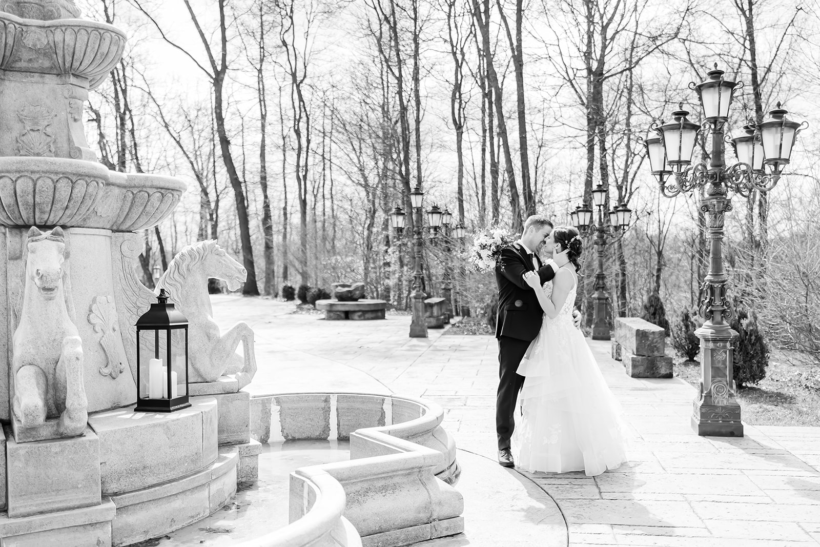 A snowy and cold wedding at Bella Amore Enchanted Acres