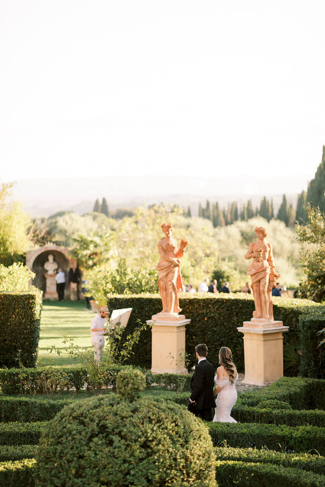 Italian villa gardens at Villa Catignano