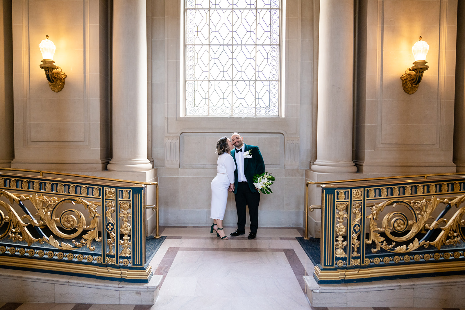 Couple's Photos SF City Hall San Francisco Wedding Photographer Bay Area Wedding Photography 