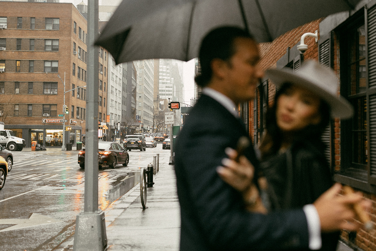 Rainy New York City Engagement