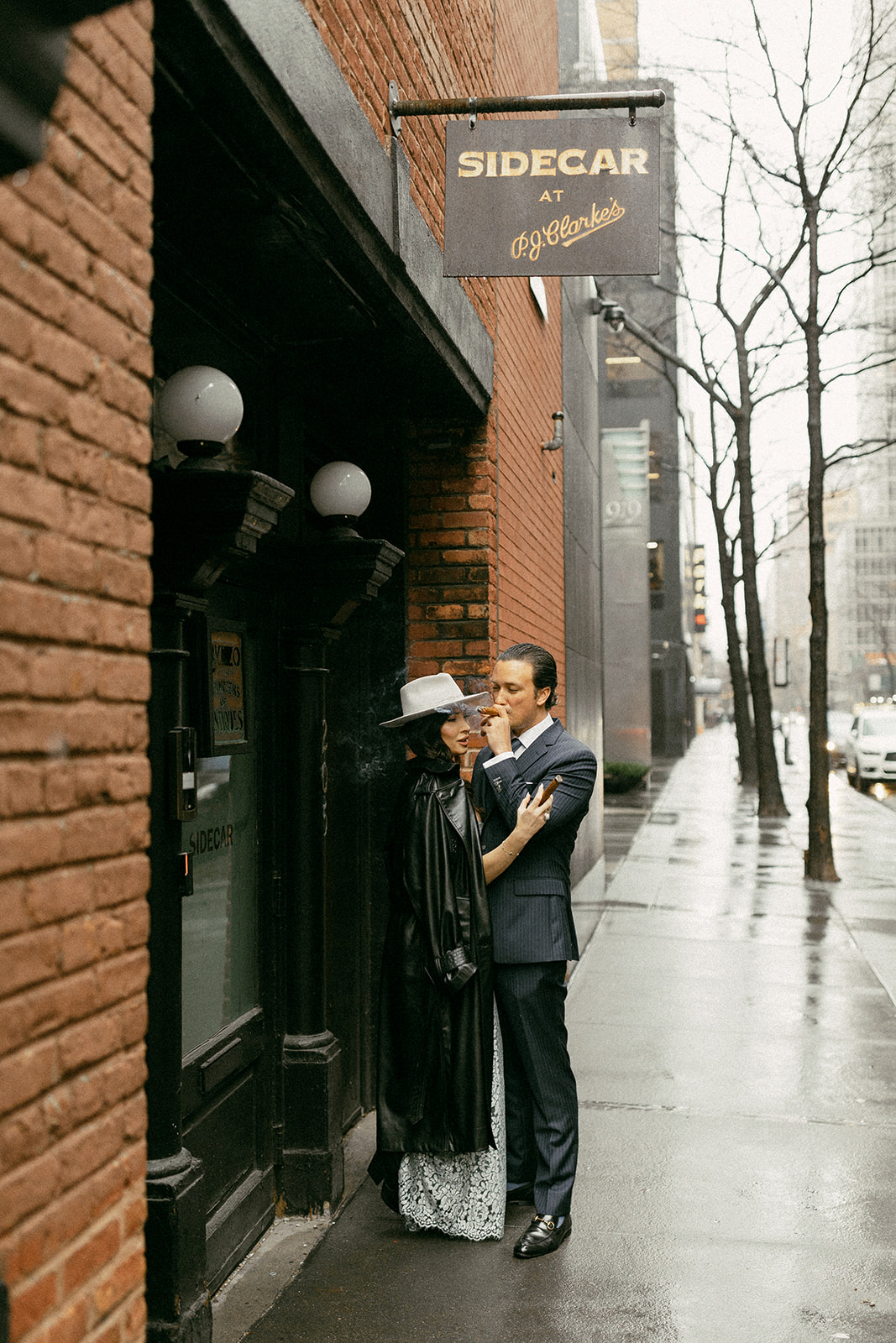Rainy New York City Engagement