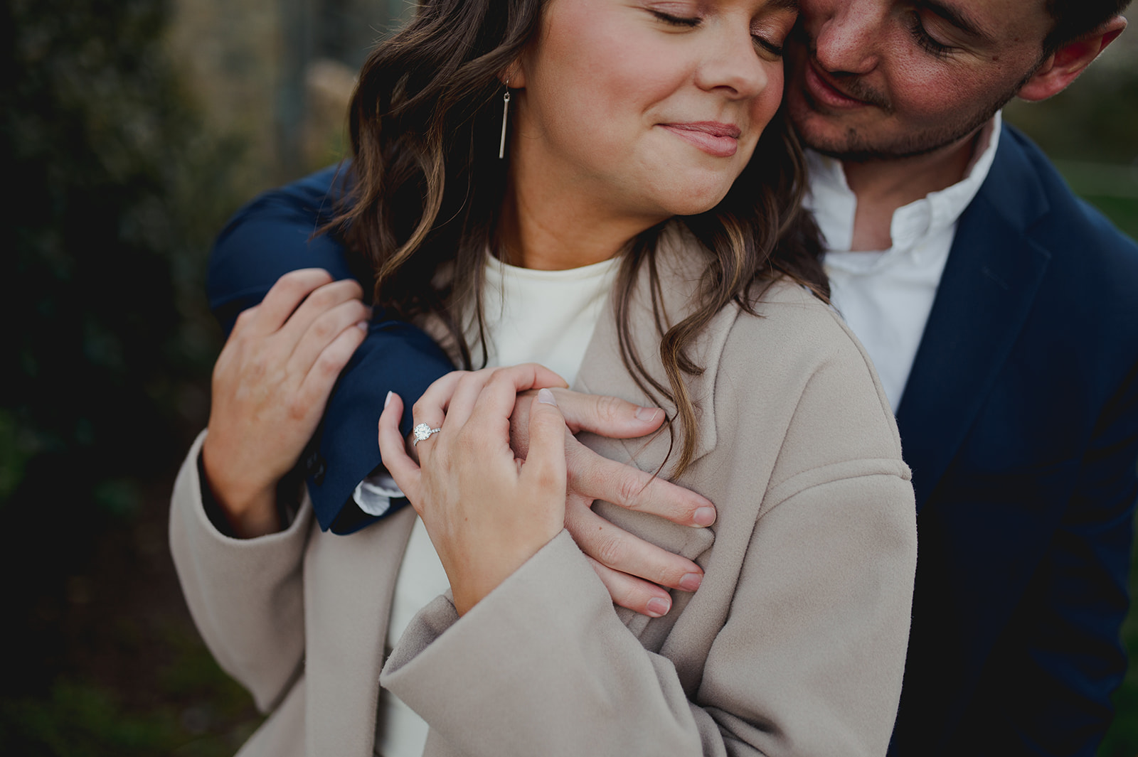 Unforgettable engagement session at the Bishop's Garden, capturing the couple's unique love story.