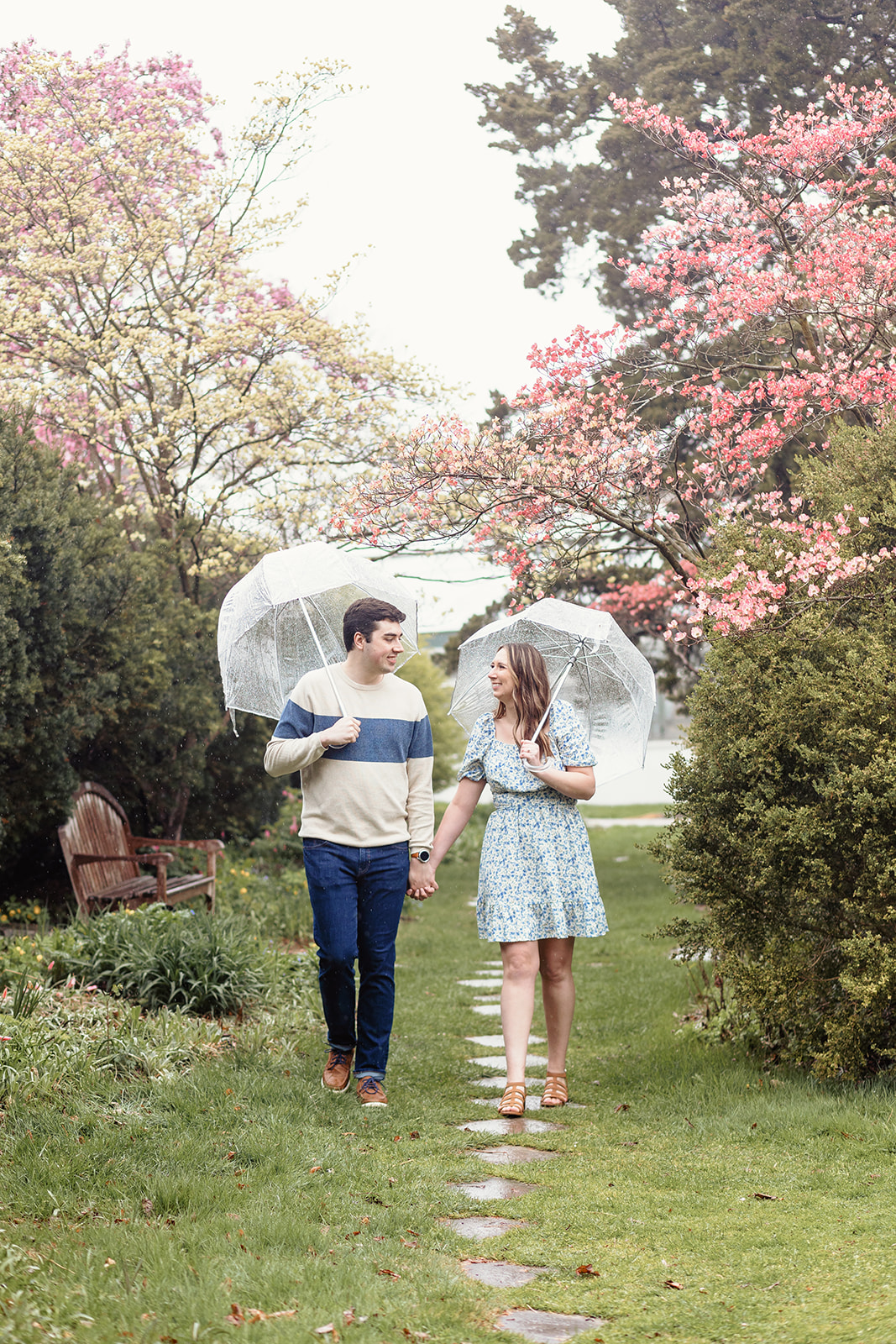 A rainy day engagement session at the Toledo Zoo and Middlegrounds Metro Park. 