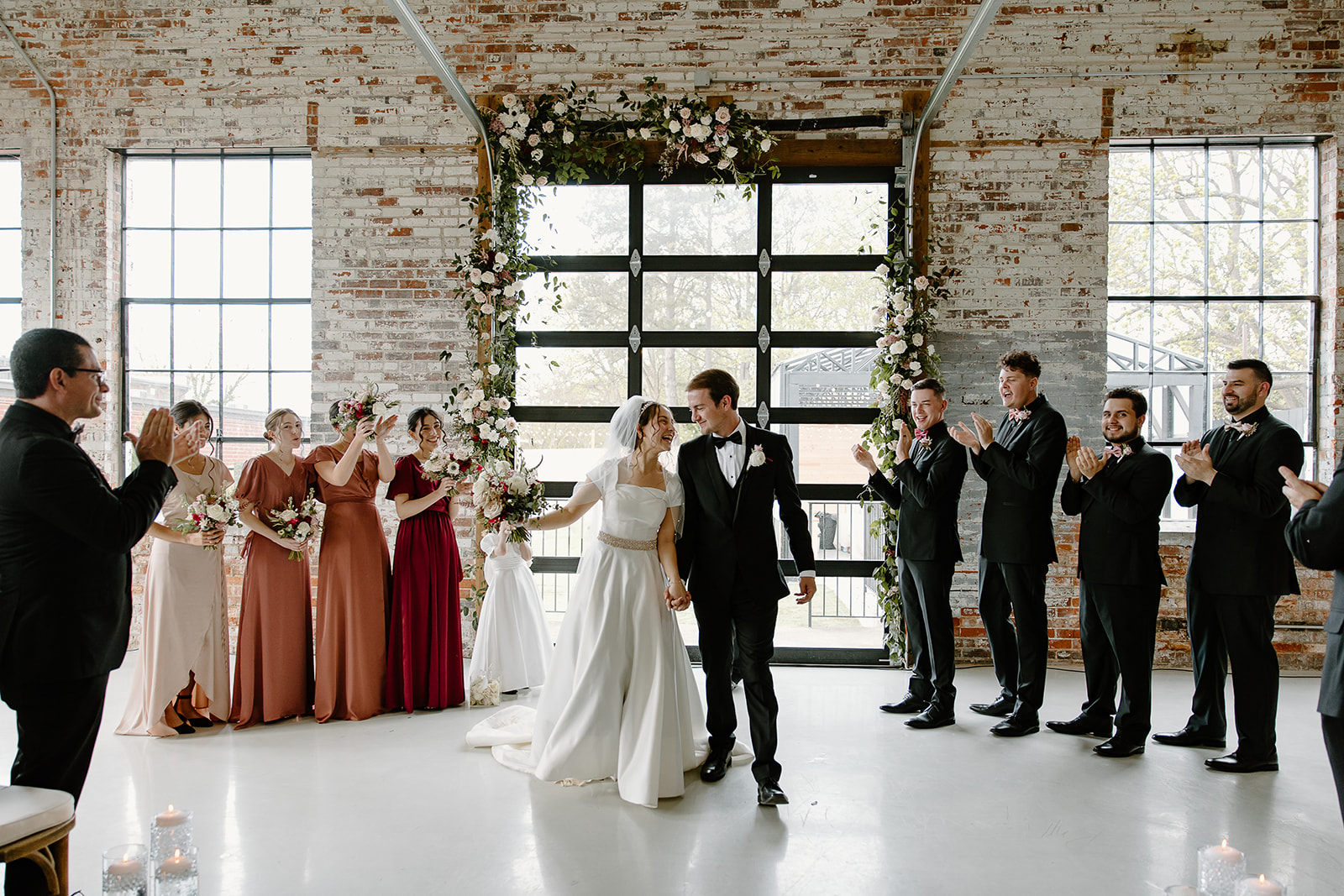 Wedding ceremony, The Graham Mill, best North Carolina wedding venues by NC wedding photographers and videographers