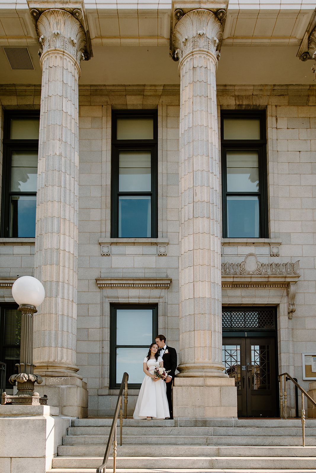 Courthouse wedding photos near The Graham Mill in North Carolina by Raleigh Wedding Photographers and Videographers