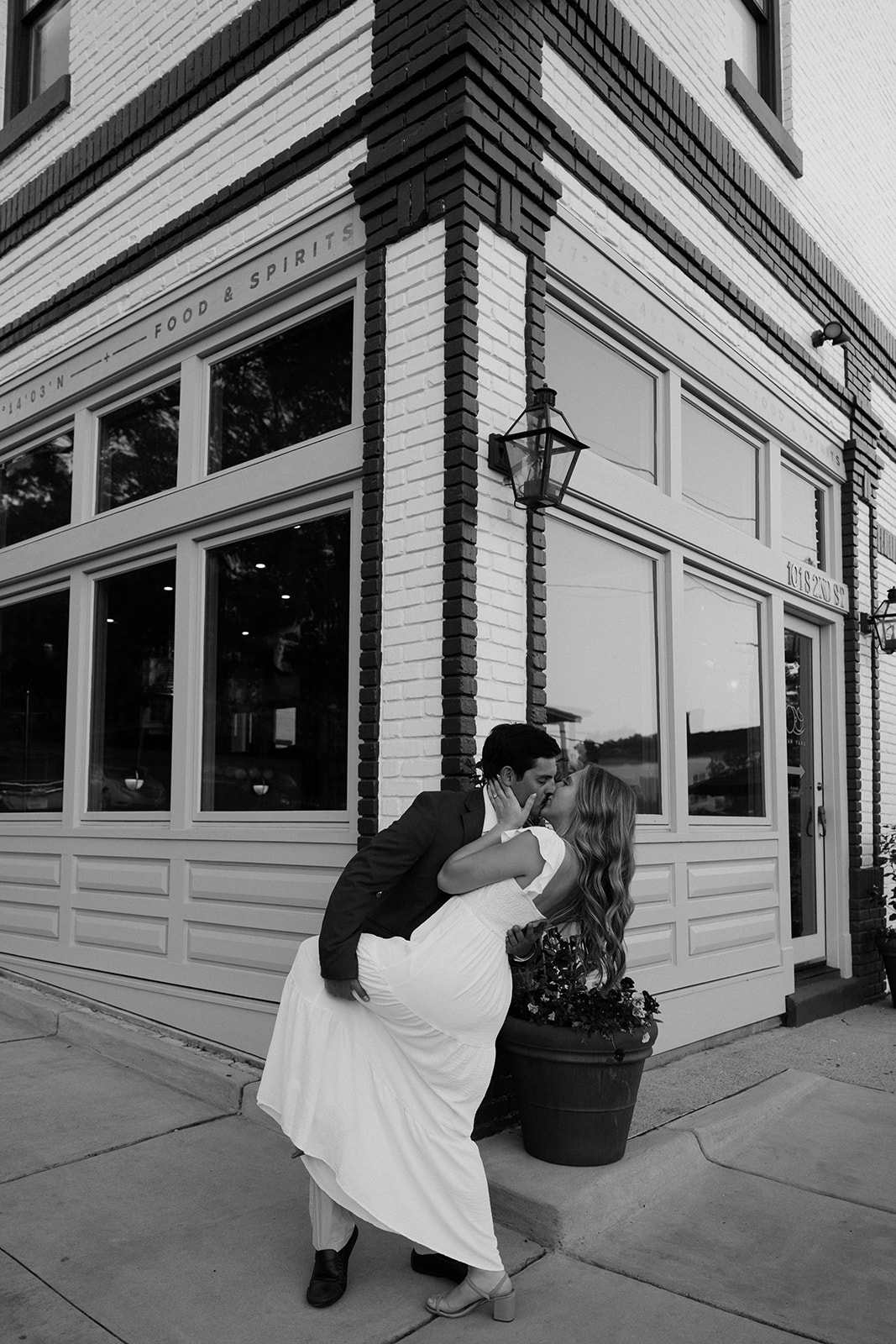 Fun, downtown engagement pictures.